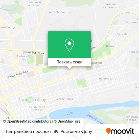 Карта Театральный проспект, 89