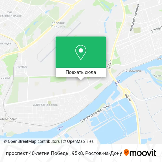 Карта проспект 40-летия Победы, 95к8