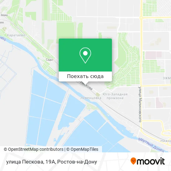 Карта улица Пескова, 19А