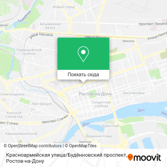 Карта Красноармейская улица / Будённовский проспект