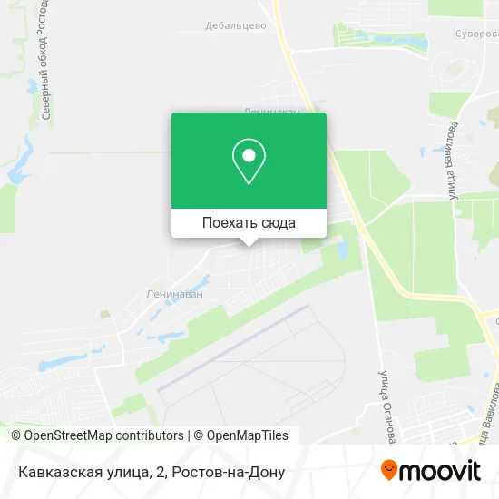 Карта Кавказская улица, 2
