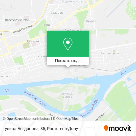 Карта улица Богданова, 85