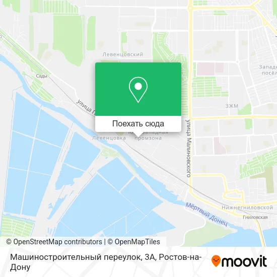 Карта Машиностроительный переулок, 3А