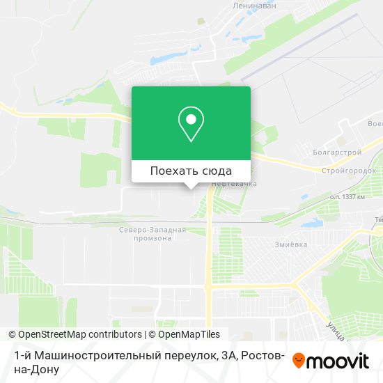 Карта 1-й Машиностроительный переулок, 3А