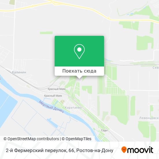 Карта 2-й Фермерский переулок, 66