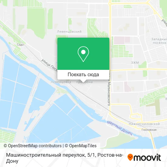 Карта Машиностроительный переулок, 5 / 1