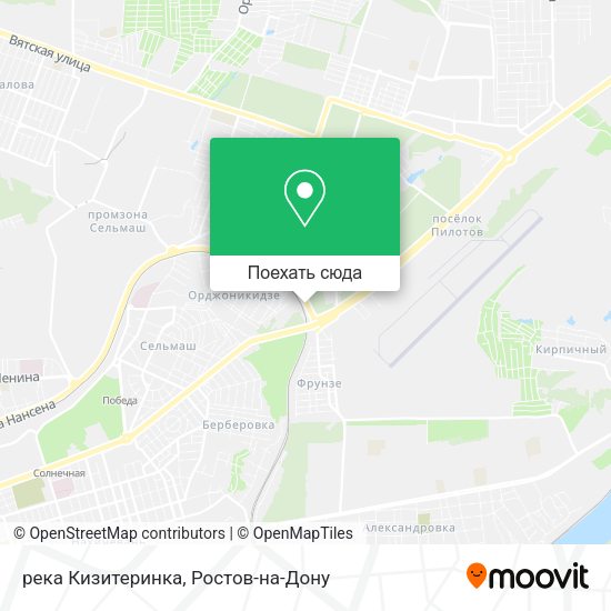 Карта река Кизитеринка