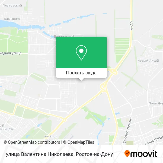 Карта улица Валентина Николаева