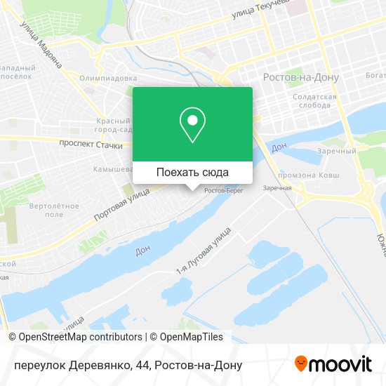 Карта переулок Деревянко, 44