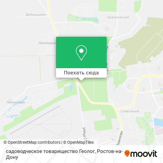 Карта садоводческое товарищество Геолог