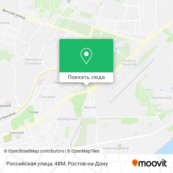 Карта Российская улица, 48М