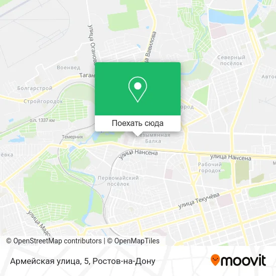Карта Армейская улица, 5