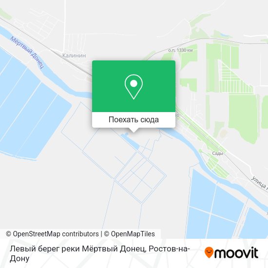Карта Левый берег реки Мёртвый Донец