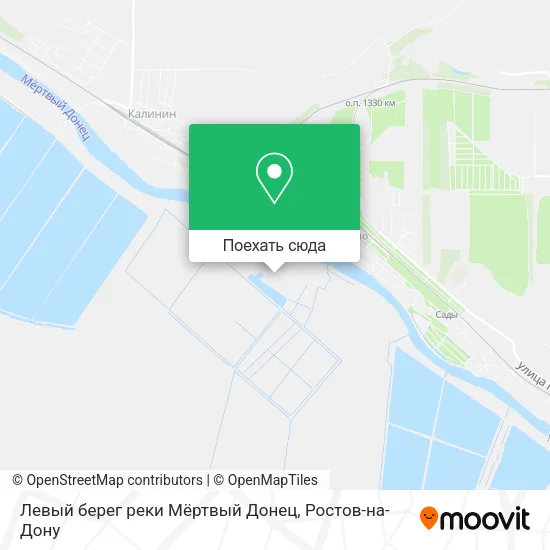 Карта Левый берег реки Мёртвый Донец