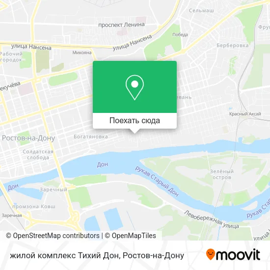 Карта жилой комплекс Тихий Дон