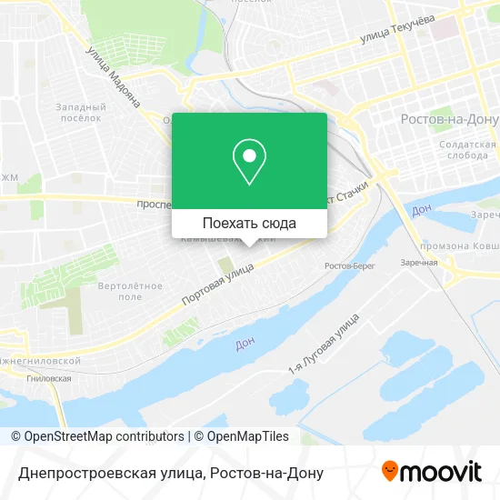 Карта Днепростроевская улица