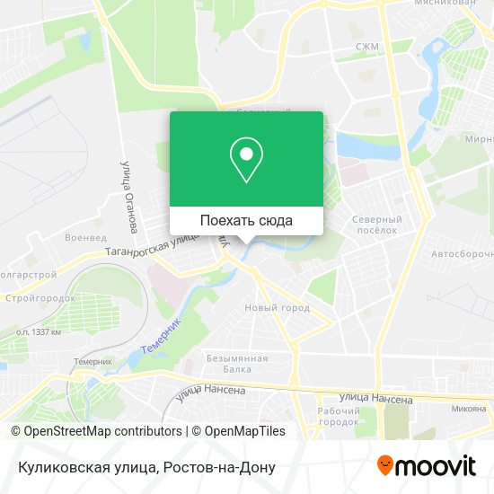 Карта Куликовская улица