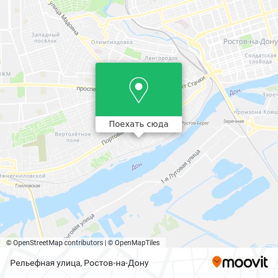 Карта Рельефная улица
