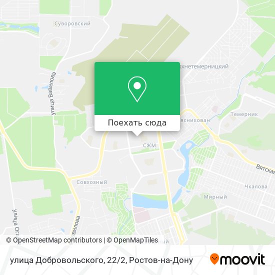 Карта улица Добровольского, 22/2