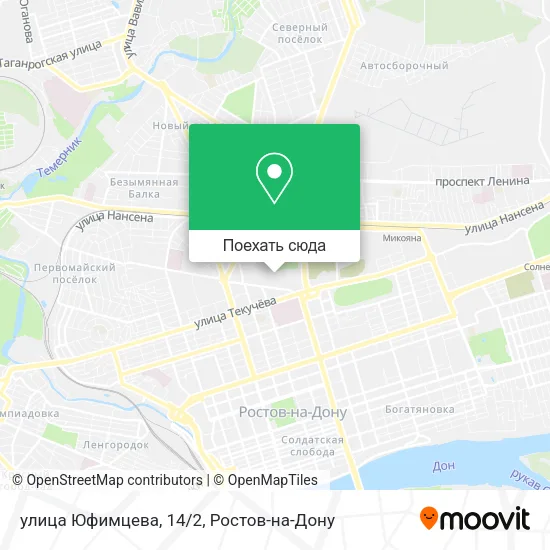 Карта улица Юфимцева, 14/2