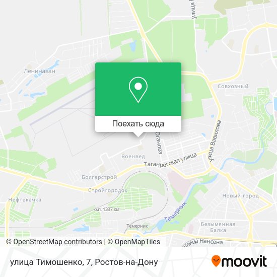 Карта улица Тимошенко, 7