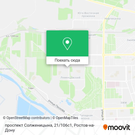 Карта проспект Солженицына, 21/106с1