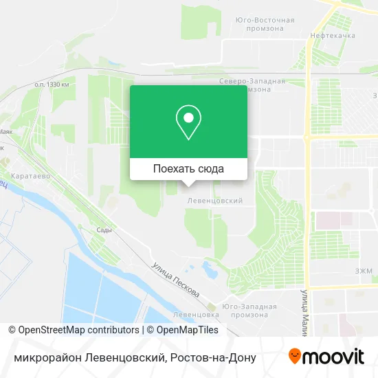 Карта микрорайон Левенцовский