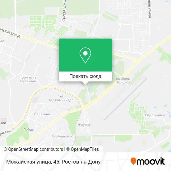 Карта Можайская улица, 45