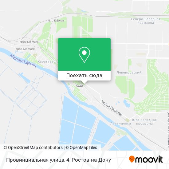 Карта Провинциальная улица, 4