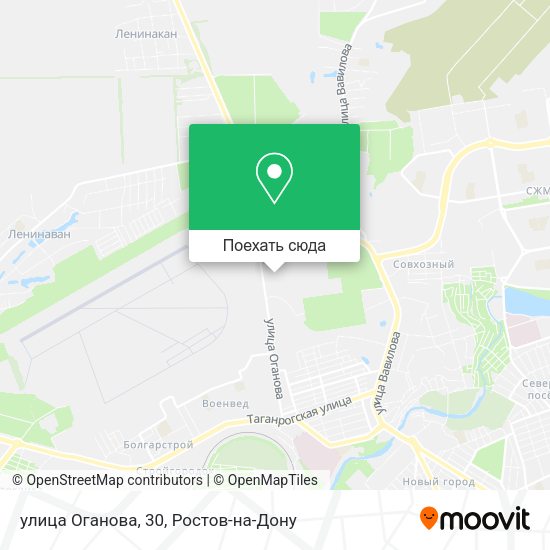 Карта улица Оганова, 30