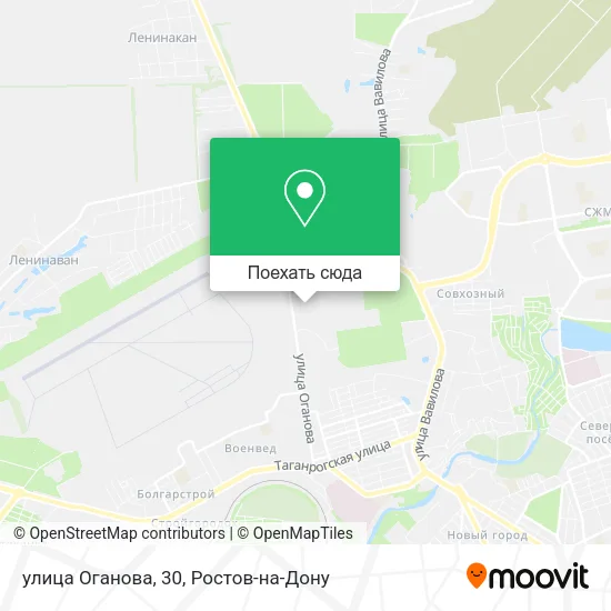 Карта улица Оганова, 30