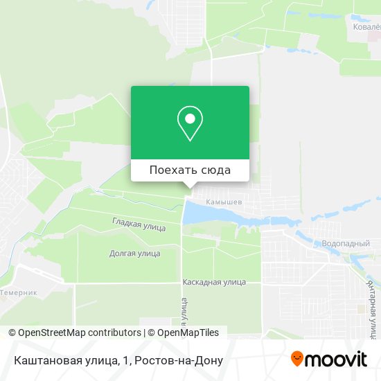 Карта Каштановая улица, 1