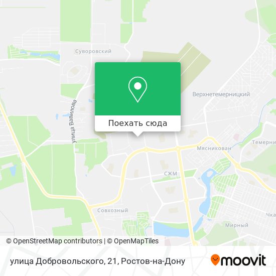 Карта улица Добровольского, 21