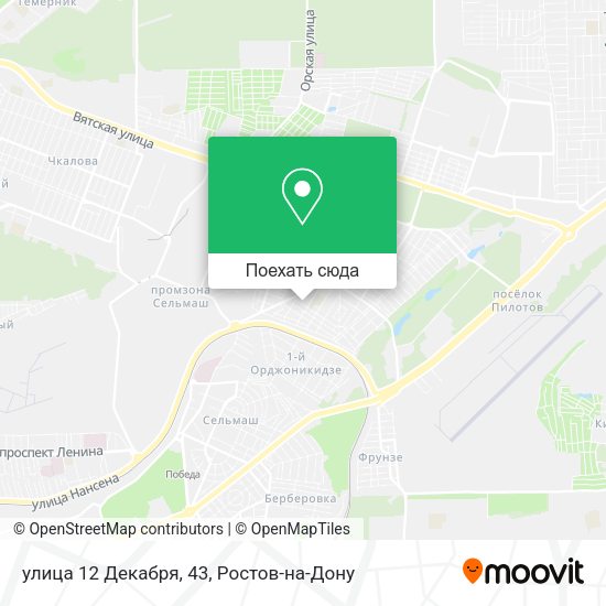 Карта улица 12 Декабря, 43
