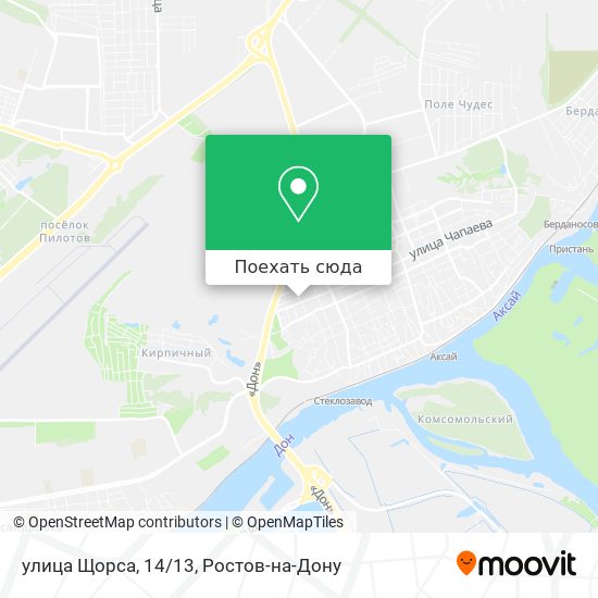 Карта улица Щорса, 14/13