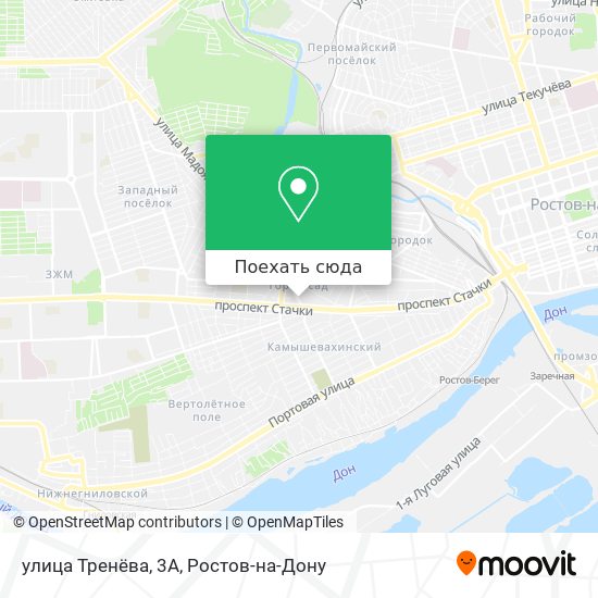 Карта улица Тренёва, 3А