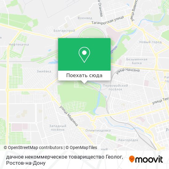 Карта дачное некоммерческое товарищество Геолог