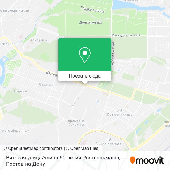 Карта Вятская улица / улица 50-летия Ростсельмаша