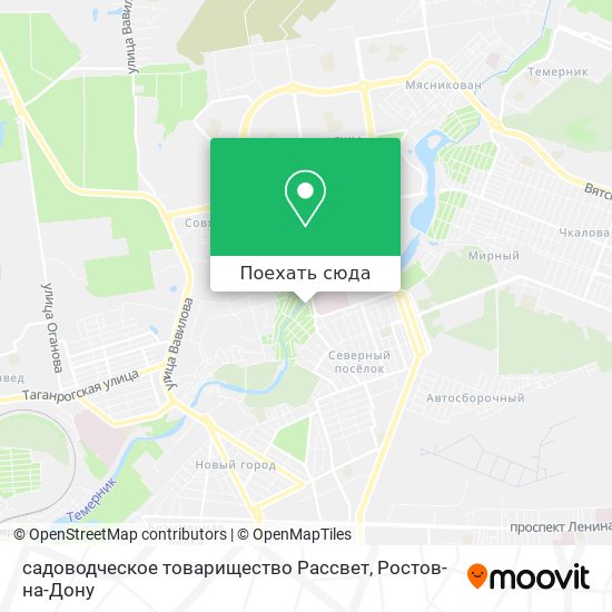 Карта садоводческое товарищество Рассвет