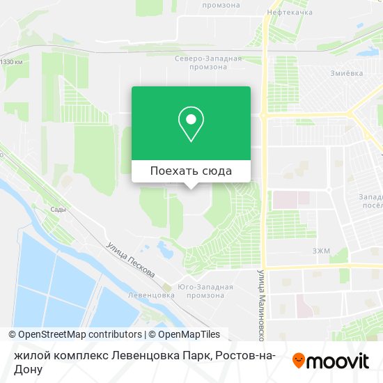 Карта жилой комплекс Левенцовка Парк