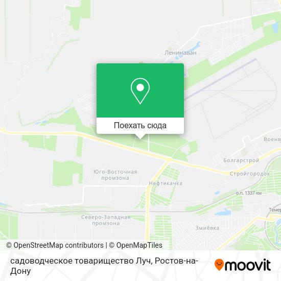 Карта садоводческое товарищество Луч