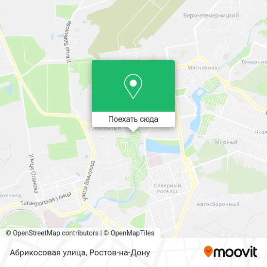 Карта Абрикосовая улица
