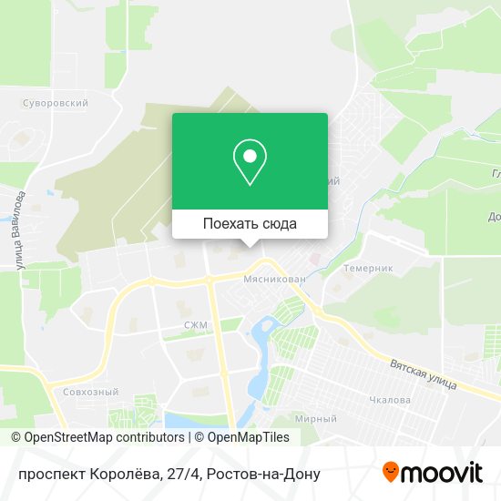 Карта проспект Королёва, 27/4