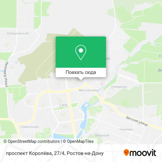 Карта проспект Королёва, 27/4
