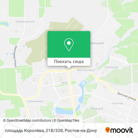 Карта площадь Королёва, 21В/32В