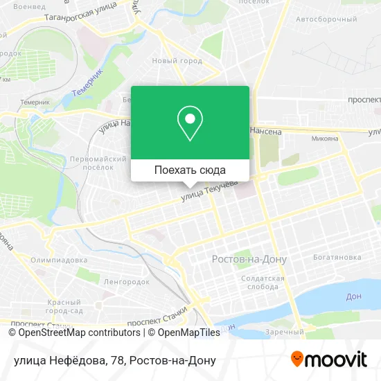 Карта улица Нефёдова, 78