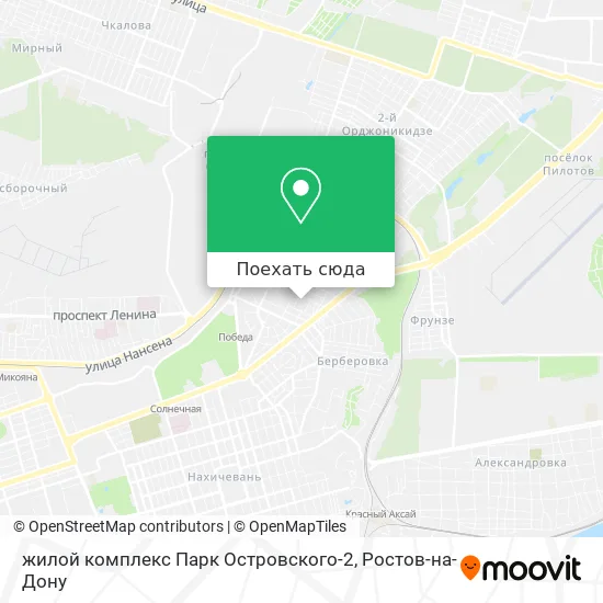 Карта жилой комплекс Парк Островского-2