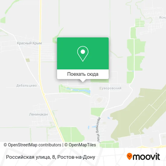 Карта Российская улица, 8