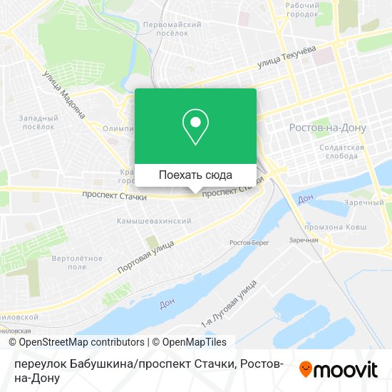 Карта переулок Бабушкина / проспект Стачки