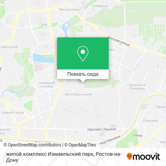 Карта жилой комплекс Измаильский парк